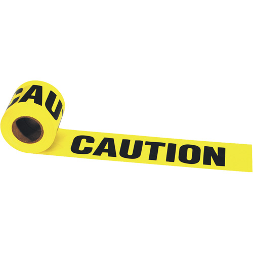 Irwin&reg; Strait-Line&reg; Barrier Tape, English, 3" W x 300' L, 2 mils, Black on Yellow CSL Industriel Inc.