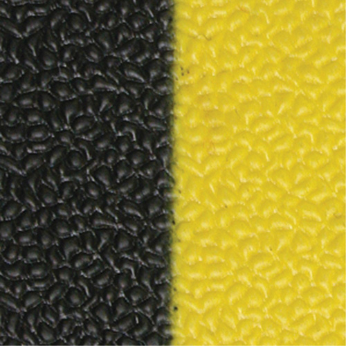 Tapis antifatigue Airsoft, Rugueux, 3' x 5' x 3/8", Noir/Jaune, &eacute;ponge en PVC CSL Industriel Inc.