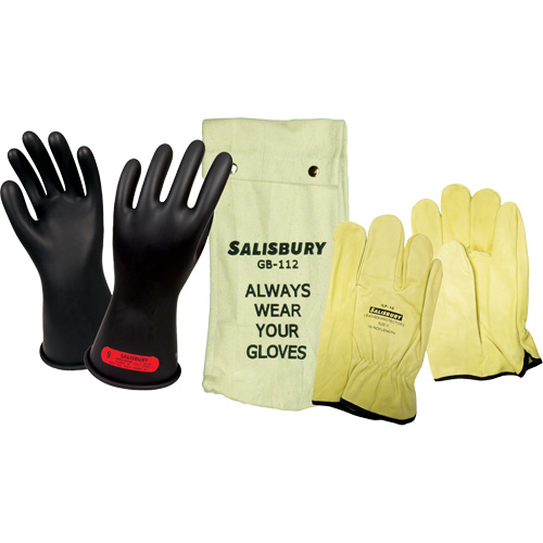 Salisbury  Electrical-Insulating Glove Kit, ASTM Class 0, Size 9, 11" L CSL Industriel Inc.