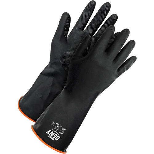 Gants r&eacute;sistants aux produits chimiques Deny, Taille 9, 12" lo, Latex de caoutchouc, Doublure en Ouat&eacute;e, Gant de calibre hiver CSL Industriel Inc.