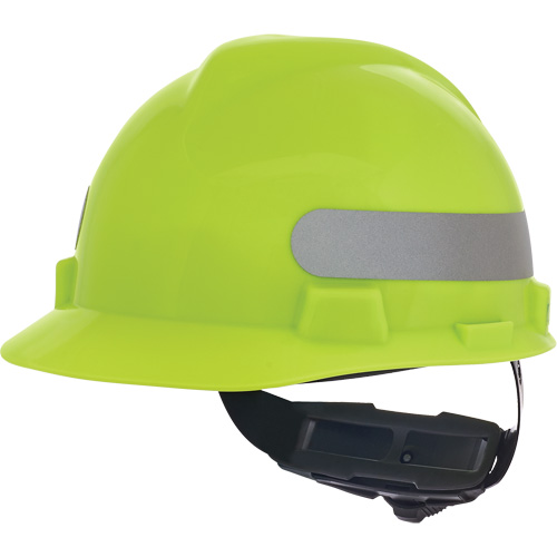Casque de s&eacute;curit&eacute; &agrave; fentes V-Gard, R&eacute;pond aux normes CSA type 1, Suspension Rochet, Non ventil&eacute; CSL Industriel Inc.