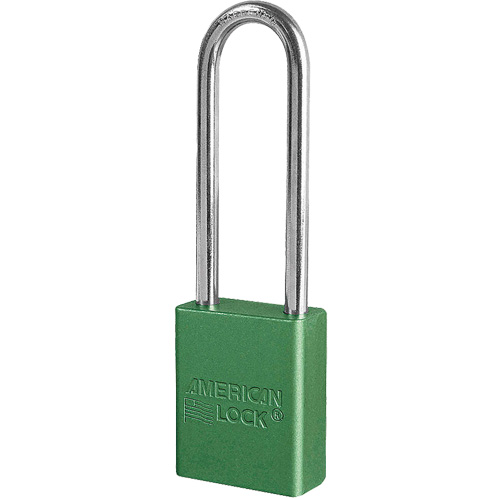 American Lock&reg; Safety Padlock, Green, Keyed Different, Aluminum, 1-1/2" Width CSL Industriel Inc.