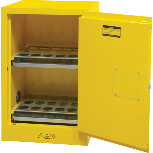 Flammable Aerosol Storage Cabinet, 12 gal., 1 Door, 23" W x 35" H x 18" D CSL Industriel Inc.