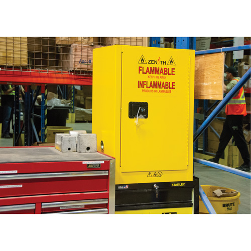 Flammable Aerosol Storage Cabinet, 12 gal., 1 Door, 23" W x 35" H x 18" D CSL Industriel Inc.