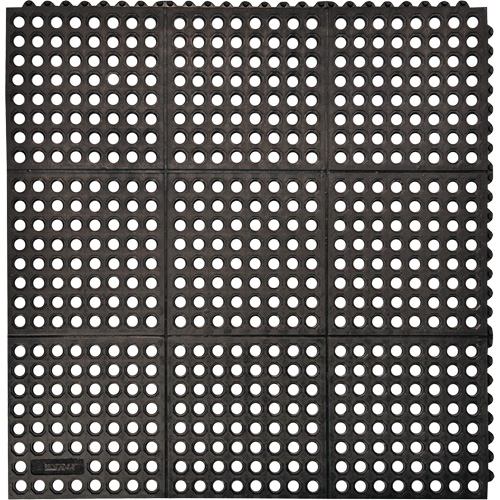 Cushion-Ease&reg; 550 Interlocking Anti-Fatigue Mat, Slotted, 3' x 3' x 3/4", Black, Rubber CSL Industriel Inc.