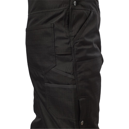 GridIron Regular Length Zip-To-Thigh Bib Overall, Men's, Large, Black CSL Industriel Inc.