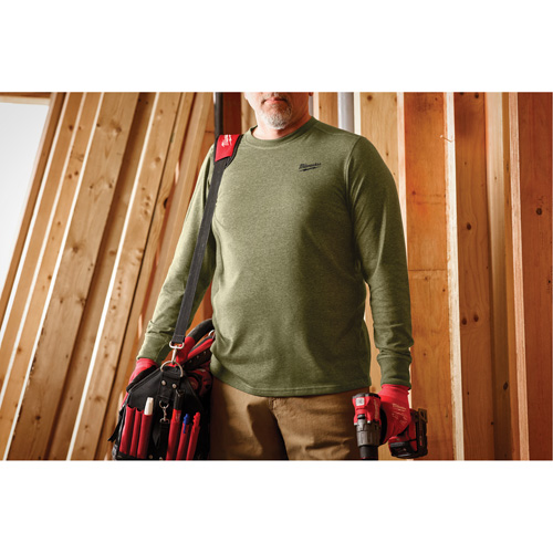 Hybrid Work Tee Shirt, Men's, Small, Green CSL Industriel Inc.