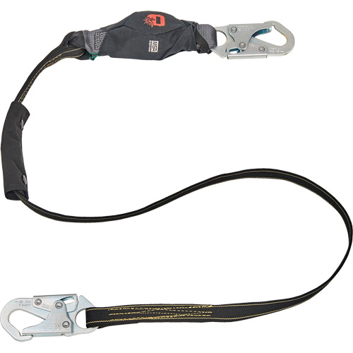 Anti-Corrosion Energy Absorbing Lanyard, 6', Rebar Hook Center, Snap Hook Leg Ends, Polyester CSL Industriel Inc.