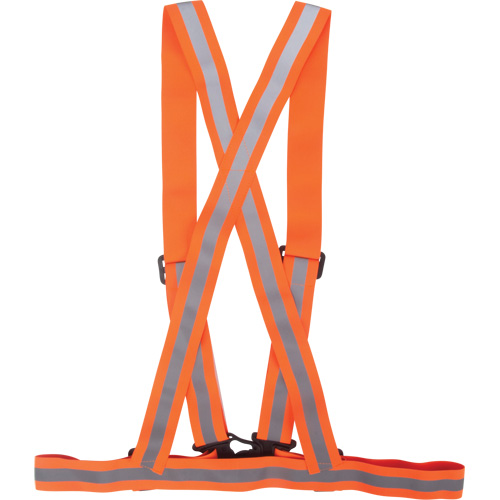 Traffic Harness, High Visibility Orange, Silver Reflective Colour, 3X-Large CSL Industriel Inc.