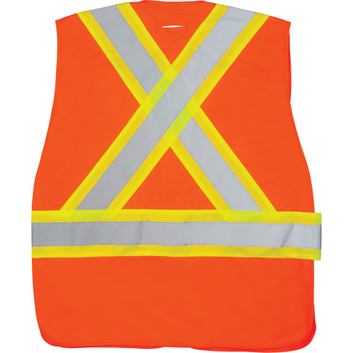 CSA-Compliant High-Visibility Surveyor Vest, High Visibility Orange, Large, Polyester CSL Industriel Inc.