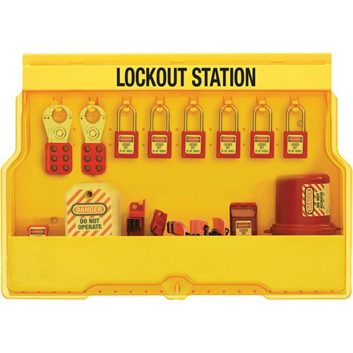 Premier Electrical Lockout Station, Thermoplastic Padlocks, 16 Padlock Capacity, Padlocks Included CSL Industriel Inc.