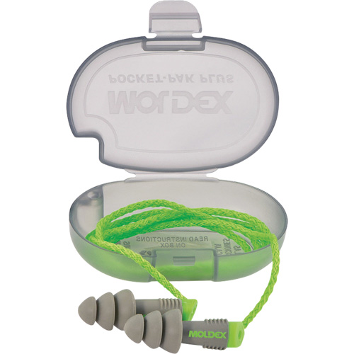 Alphas Reusable Earplugs, Corded/Uncorded, Bulk - Plastic Case, 27 dB NRR, One-Size CSL Industriel Inc.