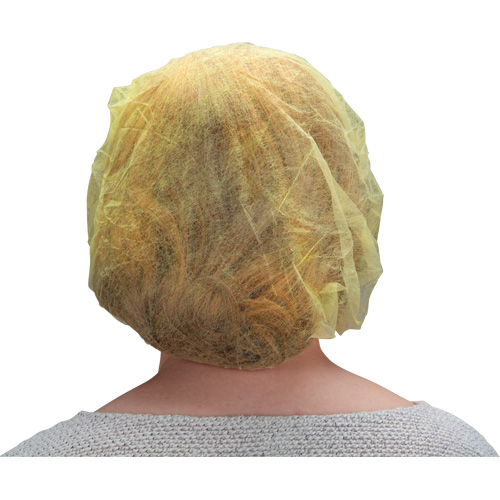 Bonnets bouffants, Polypropyl&egrave;ne, 21", Jaune CSL Industriel Inc.