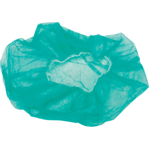 Bonnets bouffants, Polypropyl&egrave;ne, 21", Vert CSL Industriel Inc.