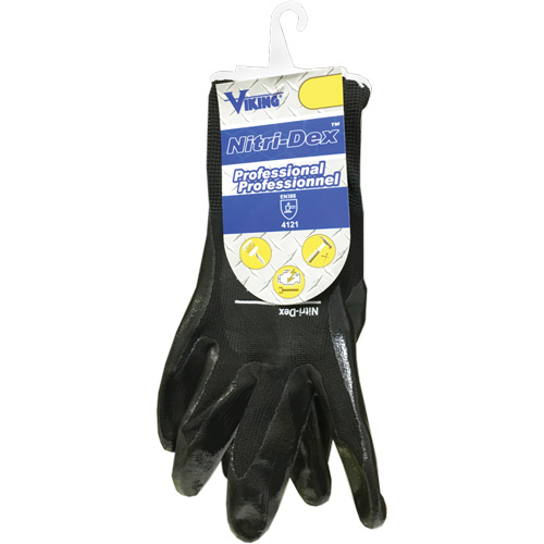 Gants de travail Nitri-Dex, Taille 7, Rev&ecirc;tement Nitrile, Enveloppe en Polyester, EN 388 niveau 1 CSL Industriel Inc.