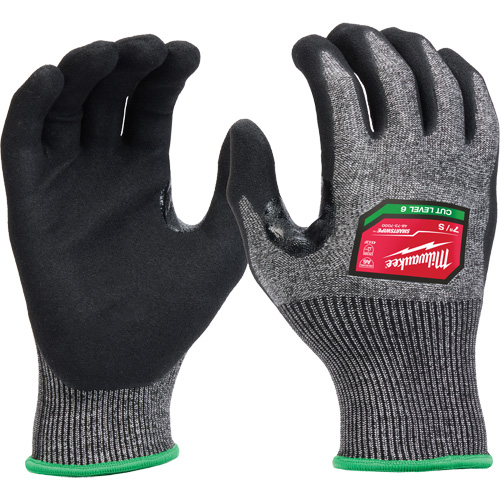 Gants enduits par trempage &agrave; dext&eacute;rit&eacute; &eacute;lev&eacute;e, Taille Petit, Calibre 18, Rev&ecirc;tement Nitrile, Enveloppe en Poly&eacute;thyl&egrave;ne, ASTM ANSI niveau A6/EN 388 niveau F CSL Industriel Inc.