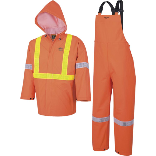 R85 Element FR FR 3-Piece Safety Rain Suit, Small, High Visibility Orange CSL Industriel Inc.