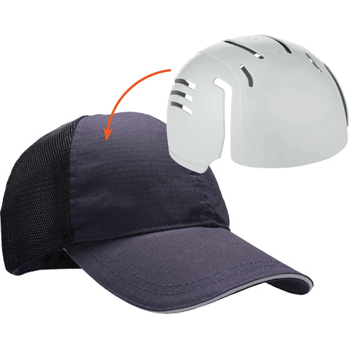 Skullerz 8946 Standard Baseball Cap with Bump Cap Insert, Navy Blue CSL Industriel Inc.