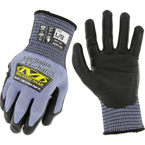 Gants r&eacute;sistants aux coupures SpeeKnit S2EC33, Taille 9/Grand, Calibre 18, Rev&ecirc;tement Ur&eacute;thane, Enveloppe en PEHP/Tungst&egrave;ne, ASTM ANSI niveau A5/EN 388 niveau D CSL Industriel Inc.