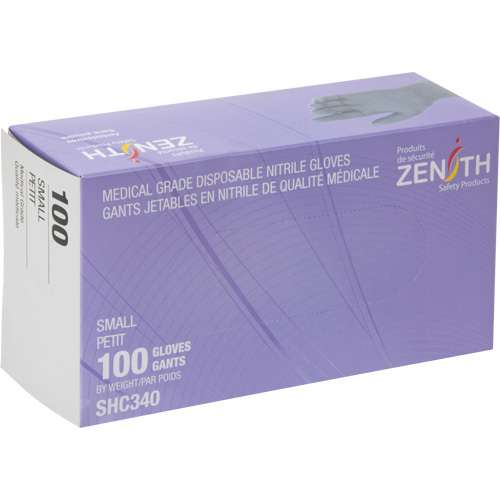 Medical Grade Disposable Gloves, Small, Nitrile, 6-mil, Powder-Free, Black, Class 2 CSL Industriel Inc.