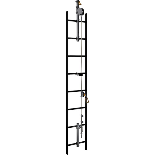 Syst&egrave;me de s&eacute;curit&eacute; verticale &agrave; c&acirc;ble Lad-Saf, Acier inoxydable CSL Industriel Inc.