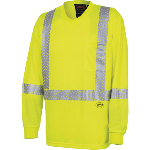 6905A Ultra-Cool Ultra-Breathable Long-Sleeved Safety Shirt, X-Small, High Visibility Lime-Yellow CSL Industriel Inc.