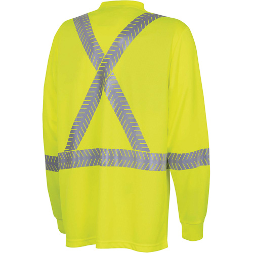 6905A Ultra-Cool Ultra-Breathable Long-Sleeved Safety Shirt, X-Small, High Visibility Lime-Yellow CSL Industriel Inc.