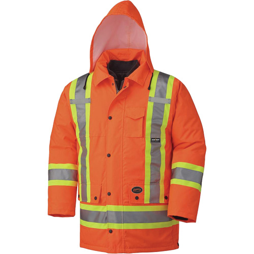 5020 Manteau imperm&eacute;able 7 en 1, Orange haute visibilit&eacute;, Petit CSL Industriel Inc.