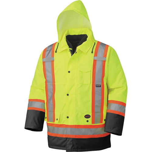 5021BB Waterproof 7-in-1 Parka, High Visibility Lime-Yellow, X-Small CSL Industriel Inc.