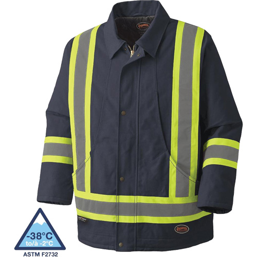 5535A Manteau en toile de coton matelass&eacute;e, Bleu marin, Petit CSL Industriel Inc.