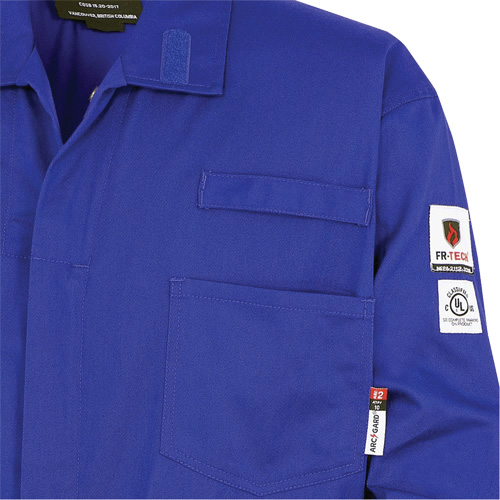 7779 FR-Tech&reg; 88/12 Arc Rated Flame Resistant Coveralls, Size 36, Royal Blue CSL Industriel Inc.