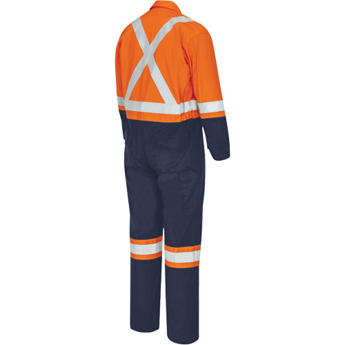 7702BB Combinaison de s&eacute;curit&eacute; FR-Tech 2 tons, Taille 36, Bleu marin/Orange, 10 cal/cm² CSL Industriel Inc.