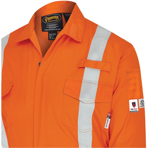 7702BB Combinaison de s&eacute;curit&eacute; FR-Tech 2 tons, Taille 36, Bleu marin/Orange, 10 cal/cm² CSL Industriel Inc.