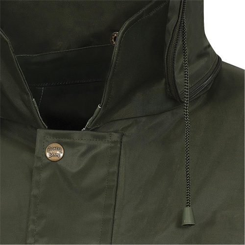 D8120J Manteau &agrave; capuchon ind&eacute;chirable Nailhead pour planteur d'arbres, Polyester/PVC, T-petit, Vert CSL Industriel Inc.