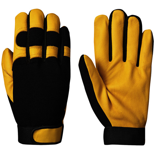 890 Mechanic's Style Ergonomic Gloves, Grain Goatskin Palm, Size Small CSL Industriel Inc.