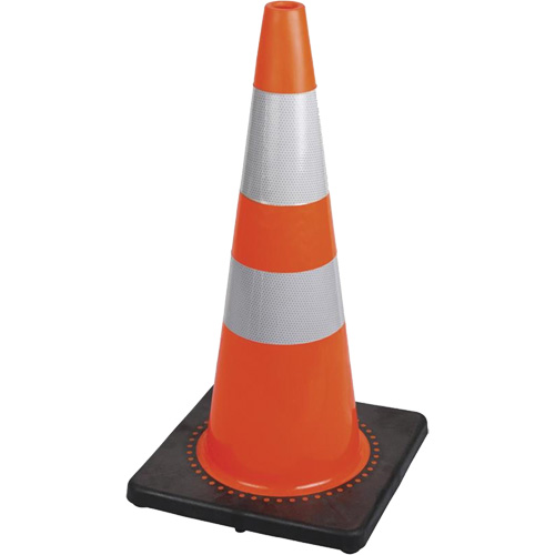 183 Premium Flexible Safety Cone, 28", Orange, 4" & 6" Reflective Collar(s) CSL Industriel Inc.