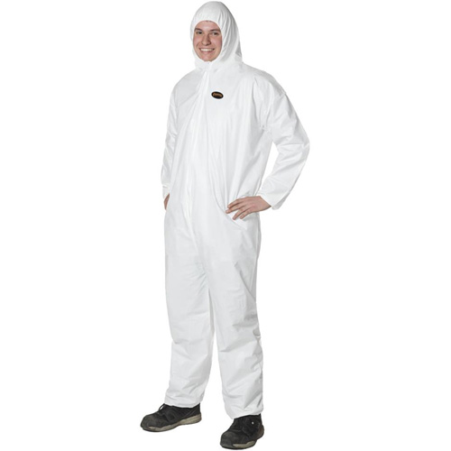 2055 Disposable Coveralls, Small, White, Microporous CSL Industriel Inc.