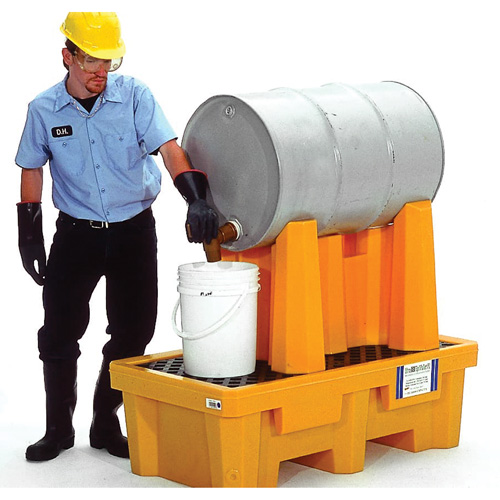 Ultra-Drum Rack Containment Systems 1 baril, 52" lo x 49,5" la x 29" ha, 66 gal. US Capacit&eacute; CSL Industriel Inc.