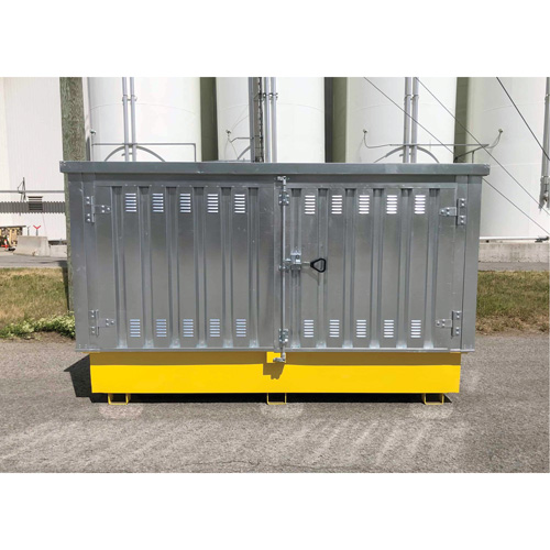Ultra-Twin IBC en acier avec couvercle rigide, 123,4" lo x 73,4" la x 66,4" h, Capacit&eacute; de charge 12250 lb CSL Industriel Inc.