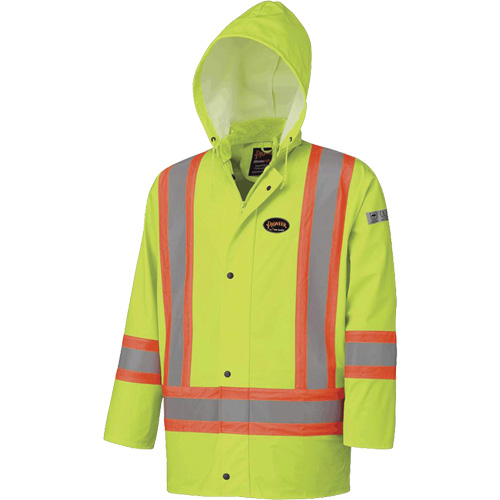 5894 Flame Resistant Waterproof Jacket, 2X-Large, High Visibility Lime-Yellow CSL Industriel Inc.