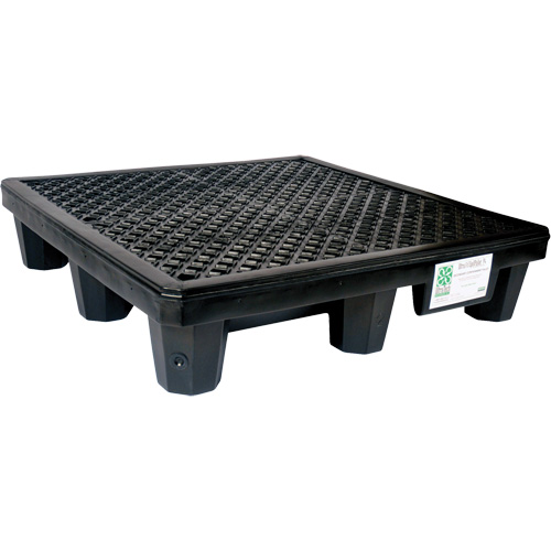 Ultra-Spill Pallet mod&egrave;le &eacute;conomique, 4 barils, Capacit&eacute; de d&eacute;versement 66 gal. US, 53" x 53" x 11,8" CSL Industriel Inc.