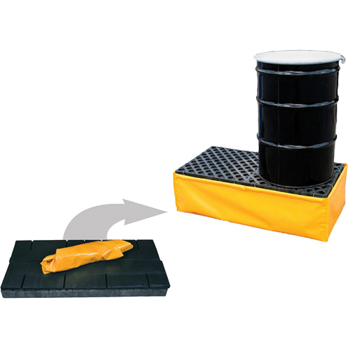 2-Drum Flexible Ultra-Spill Pallet&reg;, 66 US gal. Spill Capacity, 48" x 24" x 14" CSL Industriel Inc.