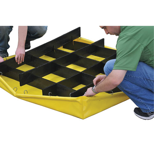 4-Drum Flexible Ultra-Spill Pallet&reg;, 66 US gal. Spill Capacity, 48" x 48" x 7" CSL Industriel Inc.