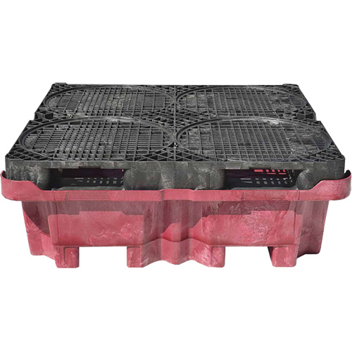 4-Drum Ultra-Spill King&reg; Drum Spill Pallet, 85 US gal. Spill Capacity, 51" x 51" x 17.5" CSL Industriel Inc.