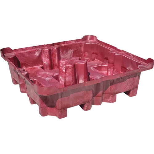 4-Drum Ultra-Spill King&reg; Drum Spill Pallet, 85 US gal. Spill Capacity, 51" x 51" x 17.5" CSL Industriel Inc.