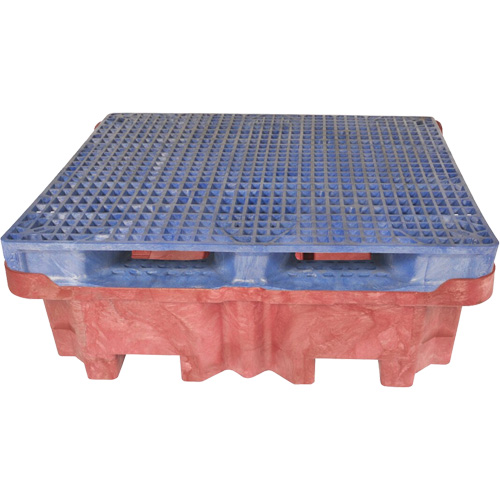 Ultra-Spill King palette de d&eacute;versement &agrave; pont plat, 4 barils, Capacit&eacute; de d&eacute;versement 85 gal. US, 51" x 51" x 17,5" CSL Industriel Inc.