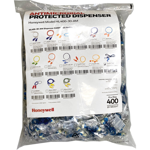 TFT-30 Earplugs Refill for HL400 Dispenser, Bulk - Polybag, Corded CSL Industriel Inc.