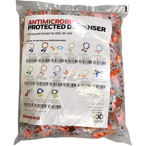 TFP-30 Earplugs Refill for HL400 Dispenser, Bulk - Polybag, Corded CSL Industriel Inc.