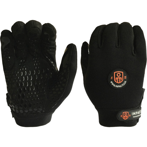 Gants de m&eacute;canicien anti-chocs, 7/Petit, Paume en Synth&eacute;tique/Su&egrave;de, Poignet &eacute;lastique/Boucle et crochet CSL Industriel Inc.