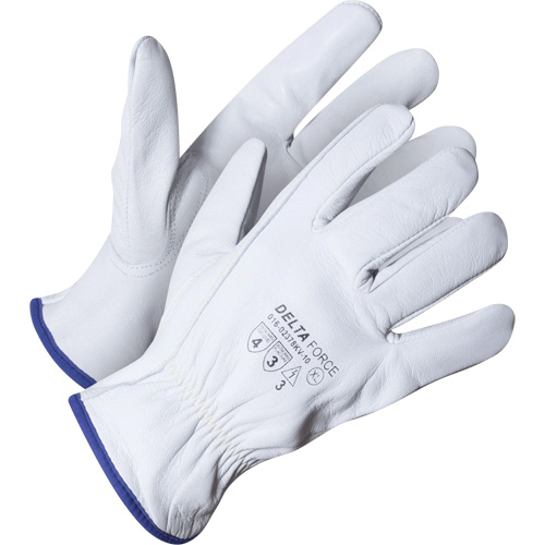 Gant de chauffeur Delta Force, 7/Petit, Paume en Cuir fleur de ch&egrave;vre, Kevlar CSL Industriel Inc.